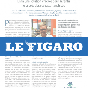 Interview with Laurent Dubernais, CEO of Synergee, in Figaro magazine